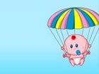 Bébé fait du parachute !